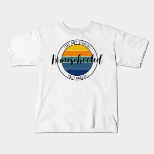 Homeschool Stamp - blue/orange Kids T-Shirt